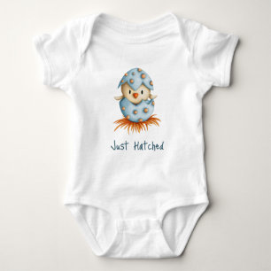 Just Hatched Blue Bird Hatching Boy Baby Bodysuit