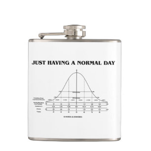 Just Having A Normal Day Statistics Geek Humour Hip Flask