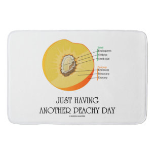 Just Having Another Peachy Day Peach Anatomy Bath Mat