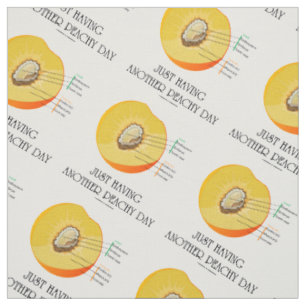 Just Having Another Peachy Day Peach Anatomy Fabric