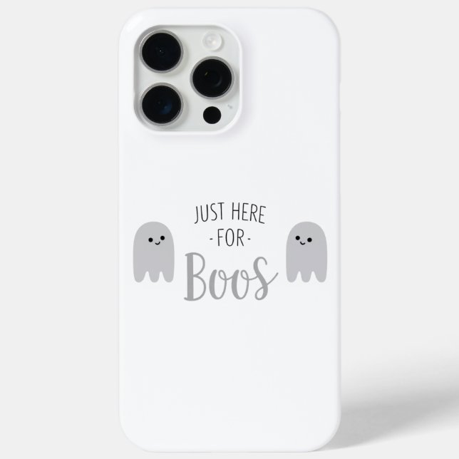 Just Here for Boos Ghost Halloween Phone Case (Back)