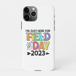 Just Here For Field Day 2023 Peace Sign Teacher St iPhone 11Pro Case