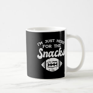 Just Here For Snacks American Football Funny Men W Coffee Mug