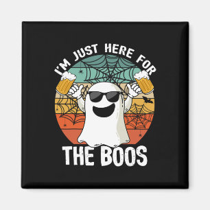 Just Here For The Boos Funny Halloween Beer Lovers Magnet