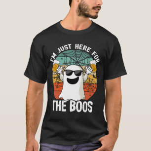 Just Here For The Boos Funny Halloween Beer Lovers T-Shirt