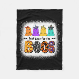 Just Here For The Boos Ghost Halloween Costume Boy Fleece Blanket