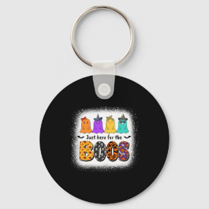 Just Here For The Boos Ghost Halloween Costume Boy Key Ring