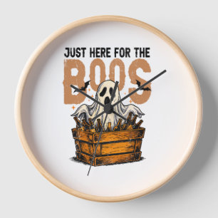 Just Here for the Boos Halloween Clock