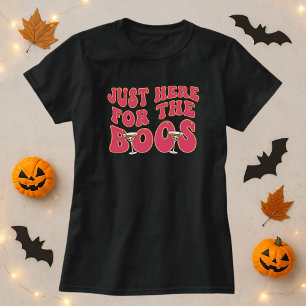 Just Here For The Boos Halloween Tee; Drink Lover T-Shirt