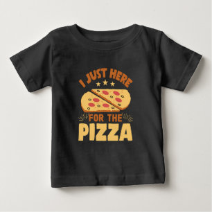 Just Here for the Pizza Shirt   Funny Pizza Love