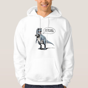 Just Here for the Roar – Retro Dinosaur Hoodie