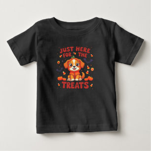 Just Here For The Treats Halloween Baby T-Shirt