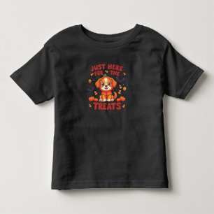 Just Here For The Treats Halloween Toddler T-Shirt