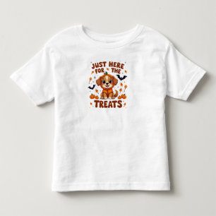 Just Here For The Treats Halloween Toddler T-Shirt