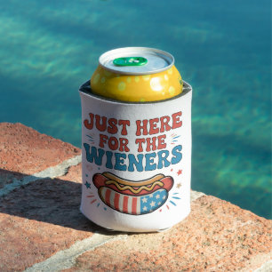 Just Here For The Wieners 250th Anniversary Can Cooler
