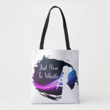 'Just Here To Whistle' Shoulder Tote Bag
