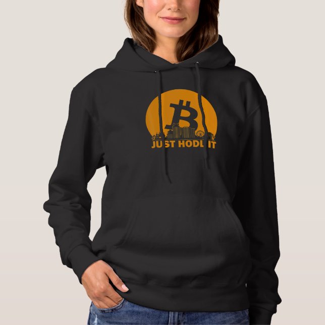 Just Hodl It  Orlando Btc  Orlando Bitcoin Skyline Hoodie (Front)