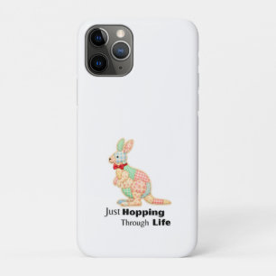 Just Hopping Through Life Kangaroo Design iPhone 11 Pro Case