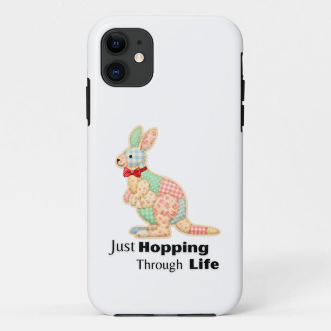 Just Hopping Through Life Kangaroo Design Case-Mate iPhone Case (Back)