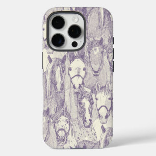 just horses violet pearl iPhone 16 pro case