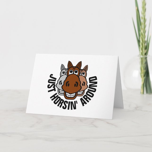 Just Horsin' Around, Horse Card (Front)