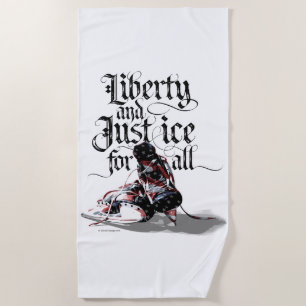 Just Ice For All (hockey) Beach Towel