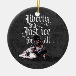 Just Ice For All (Hockey) Ceramic Ornament