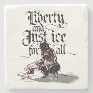 Just Ice For All (Hockey) Stone Coaster