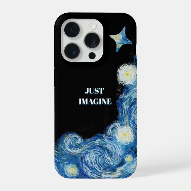 Just Imagine Starry night Van Gogh Phone Case (Back)