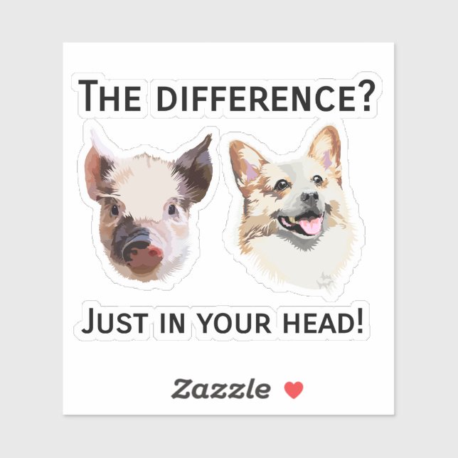 Just in your head- Animal welfare sticker (Sheet)