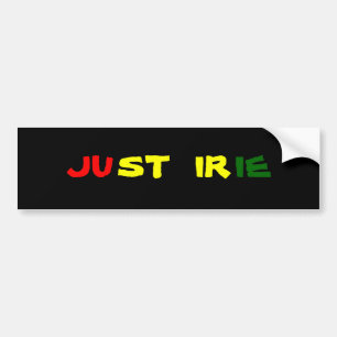 JUST IRIE BUMPER STICKER
