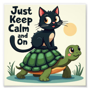 Just Keep Calm and Ride On Photo Print