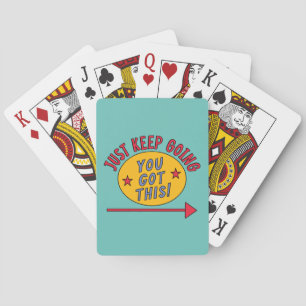 Just Keep Going Playing Cards