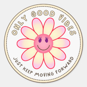 JUST KEEP MOVING FORWARD CLASSIC ROUND STICKER