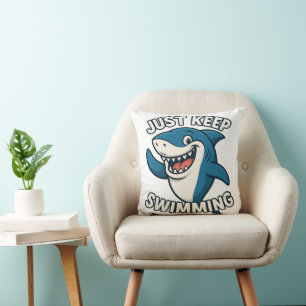 Just Keep Swimming Cushion