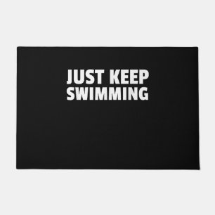 Just Keep Swimming Design Doormat