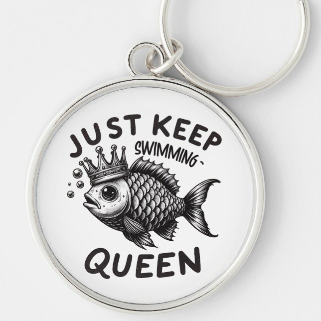 JUST KEEP SWIMMING KEY RING (Front)