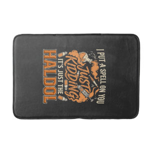 Just Kidding Haldol Halloween Potion Bottle Syring Bath Mat