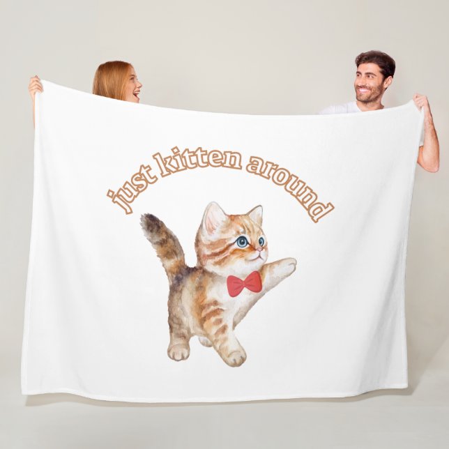 just kitten around blanket (In Situ)