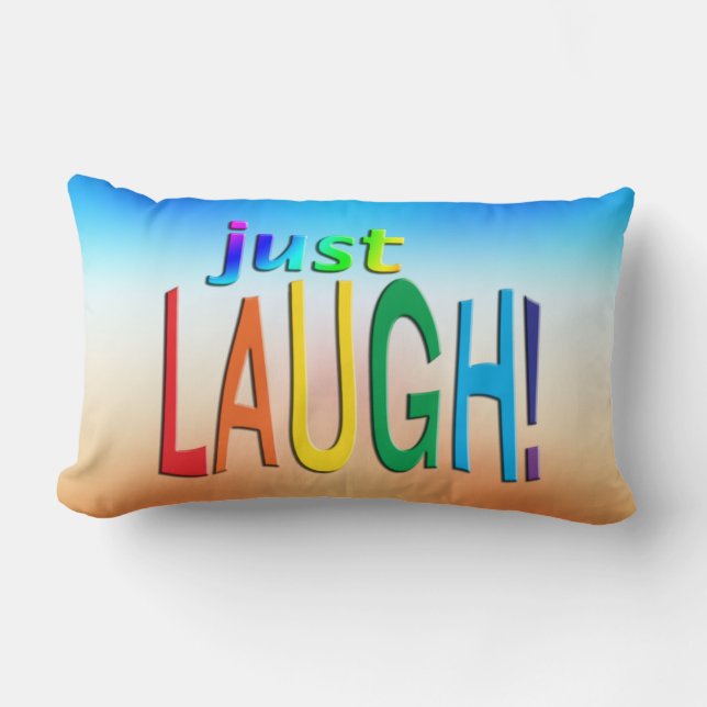 Just Laugh Lumbar Cushion (Front)