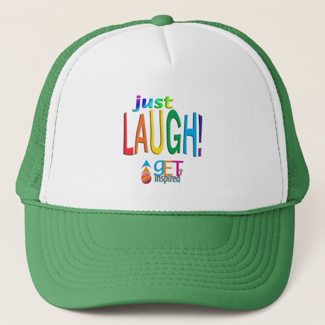 Just Laugh Trucker Hat (Front)