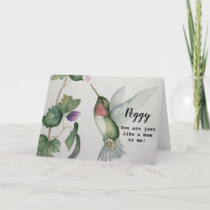 Just Like A Mom Mother's Day Hummingbird Card