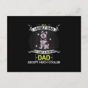 Just Like A Normal Dad Except Much Cooler Gift Announcement Postcard