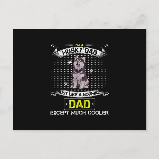 Just Like A Normal Dad Except Much Cooler Gift Invitation Postcard (Front)