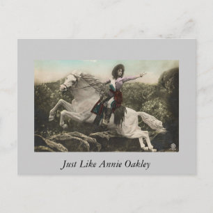 Just like Annie Oakley Postcard