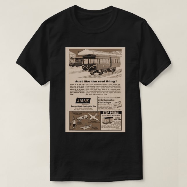 Just Like The Real Thing! - Airfix 2   T-Shirt (Design Front)