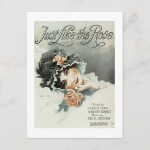 Just Like the Rose Songbook Cover Postcard