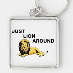 JUST LION AROUND KEY RING
