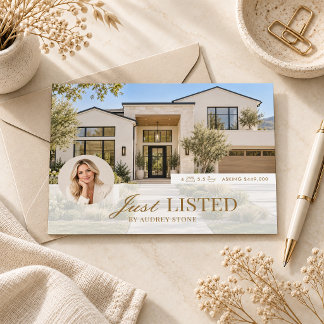 Just Listed Real Estate Marketing Postcard