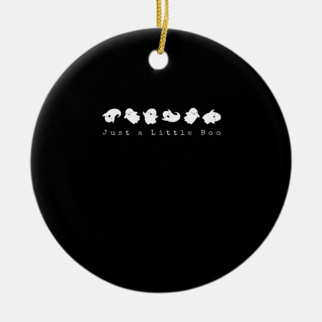Just Little Boo Creative Casual Ceramic Ornament (Front)